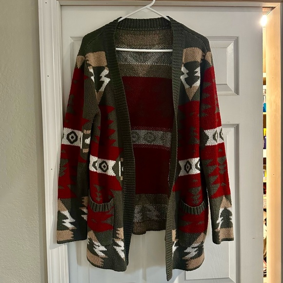 Aztec Cadigan Sweater - Picture 1 of 4